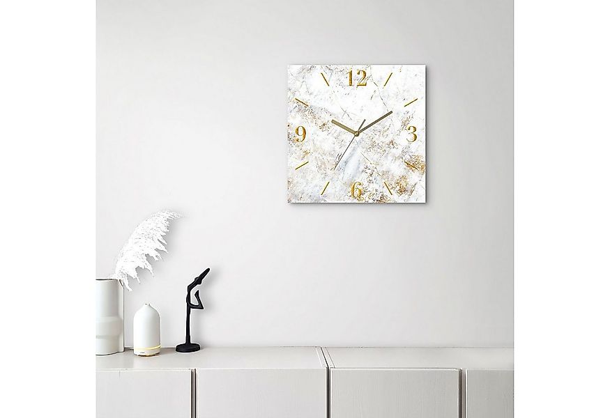 Leonique Wanduhr Marmor (wahlweise mit Quarz- oder Funkuhrwerk, lautlos ohn günstig online kaufen