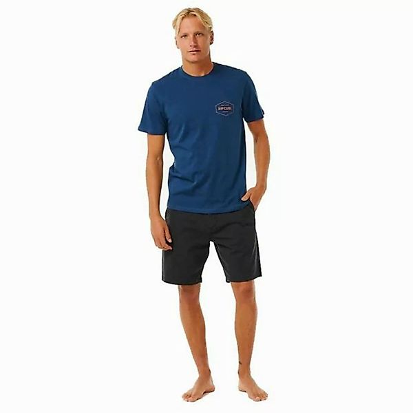 Rip Curl T-Shirt Herren Kurzarm-T-Shirt Rip Curl Stapler Blau günstig online kaufen