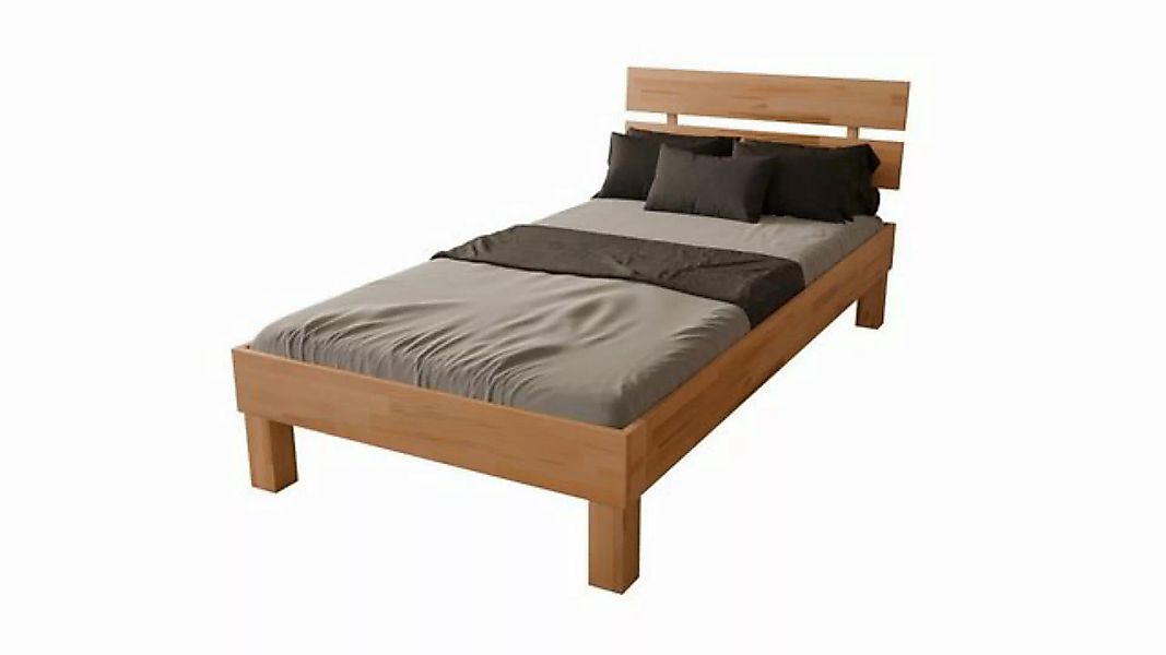 MeinMassivholz Massivholzbett PALMA (Kernbuche, als Einzelbett & Doppelbett günstig online kaufen