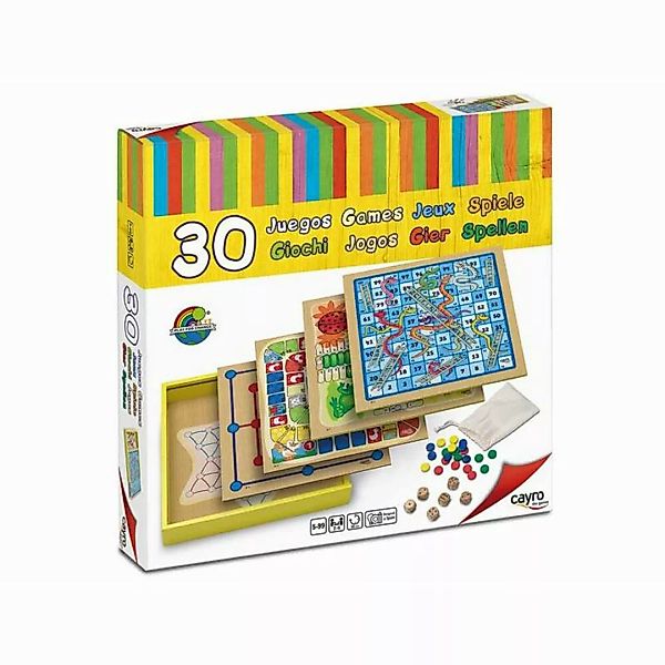 Tischspiel Cayro 30 Games (31 X 31 X 5.5 Cm) Holz günstig online kaufen