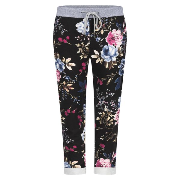 Mississhop Chinohose Damen Hose Blumen Jogginghose günstig online kaufen