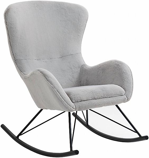 SalesFever Schaukelstuhl "Komfortabel entspannen" () in Lammfelloptik günstig online kaufen