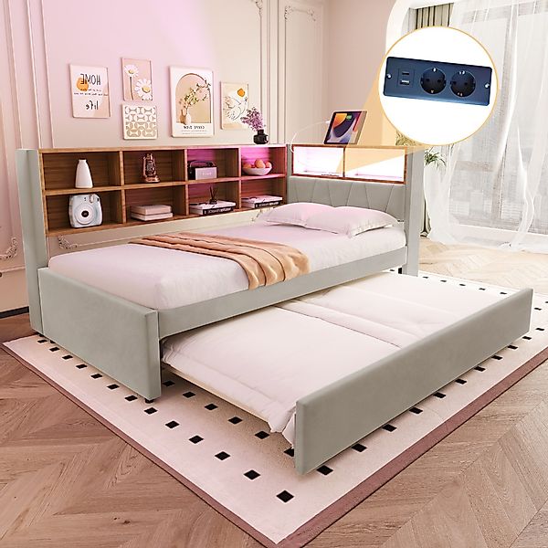 OKWISH Kinderbett Schlafsofa Funktionsbett Stauraumbett (Multifunktionales günstig online kaufen