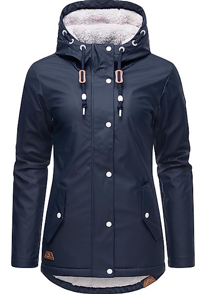 Ragwear Regenjacke "Marge", mit Kapuze, warm gefütterter Damen Winter Regen günstig online kaufen