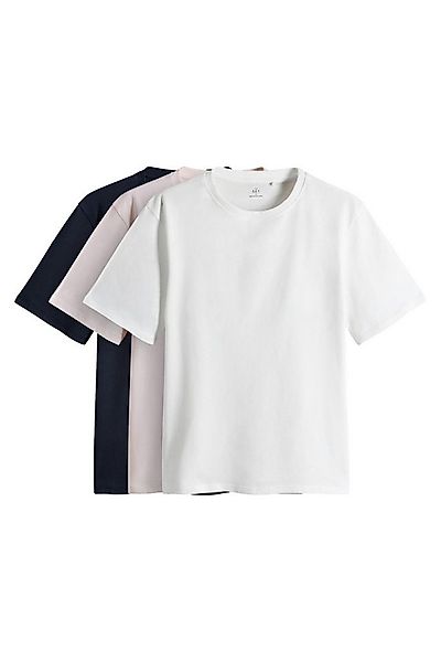 The Set T-Shirt The Set Relaxed Fit Kurzarm-T-Shirts im 3er-Pack (3-tlg) günstig online kaufen