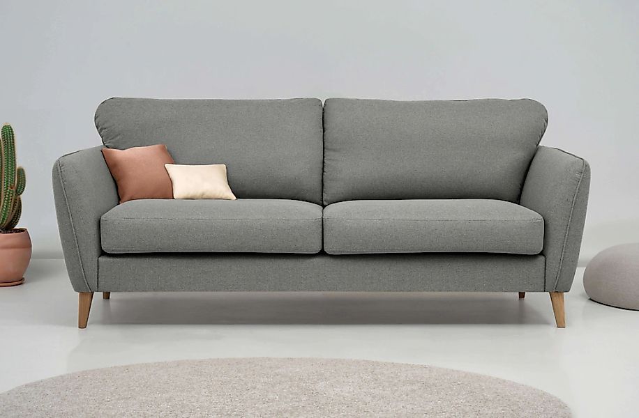 Home affaire 3-Sitzer "MARSEILLE 3er Sofa 206 cm, Cord, Flachgewebe, Strukt günstig online kaufen