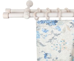 SN DECO GROUP Gardinenstange "Cafiro" 2 läufig-läufig Fixmaß 28 mm, Holz, v günstig online kaufen