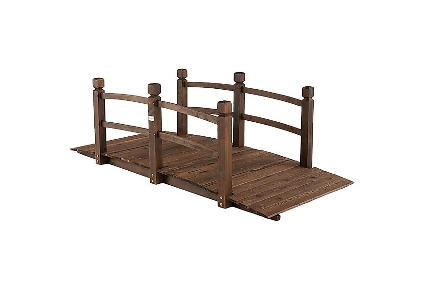 COSTWAY Zierbrücke Gartenbrücke, Holzbrücke, Gartenbrücke, aus Holz, 171 x günstig online kaufen