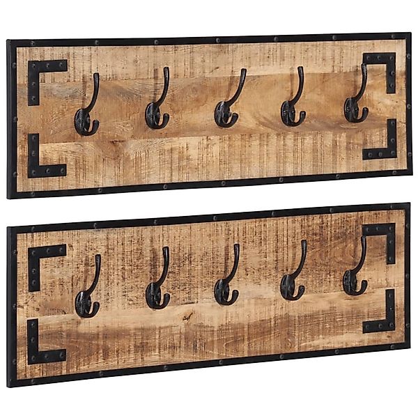 vidaXL Garderobenständer Garderoben 2 Stk. 80x8x25 günstig online kaufen