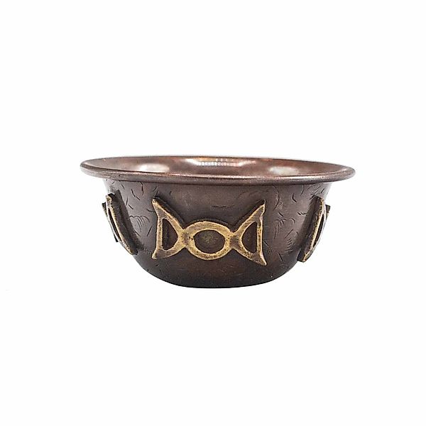 Bali-Homedecor Feuerschale Ritualschale "Dreifachmond", 8cm, Kupfer günstig online kaufen
