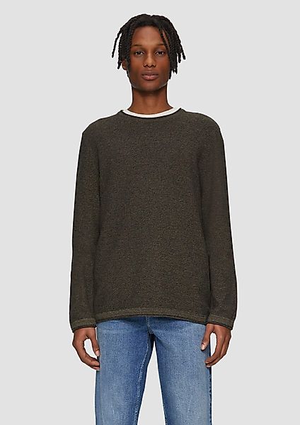 QS Longpullover Strickpullover Strickpullover aus Melangegarn günstig online kaufen