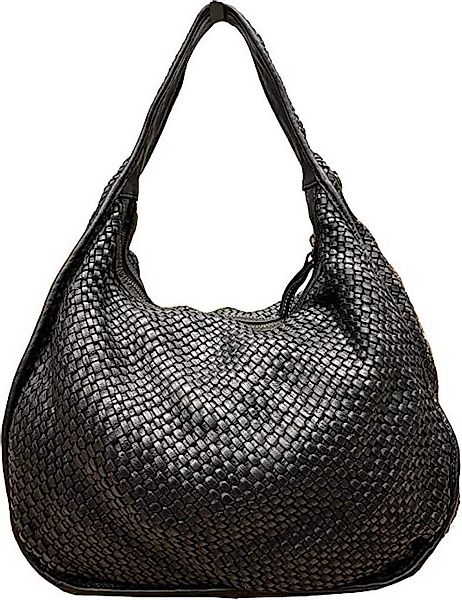 BZNA Schultertasche Sanna Italy Designer Damen Handtasche Shopper, Geflocht günstig online kaufen