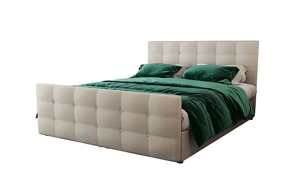 Boxbett mit Stauraum und Topper Kleo ¦ beige ¦ Maße (cm): B: 140 H: 105 Bet günstig online kaufen