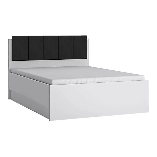 Schlafzimmer Set mit 140cm Bett, 5-teilig, in weiß Hochglanz LYNDHURST-129 günstig online kaufen