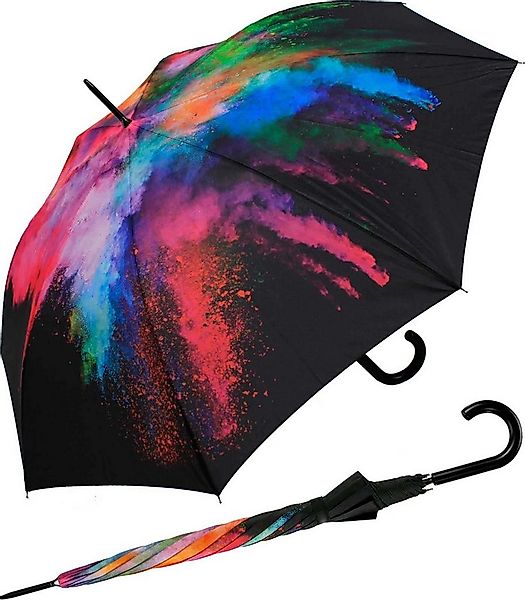 HAPPY RAIN Stockregenschirm großer Damen-Regenschirm mit Auf-Automatik, ein günstig online kaufen