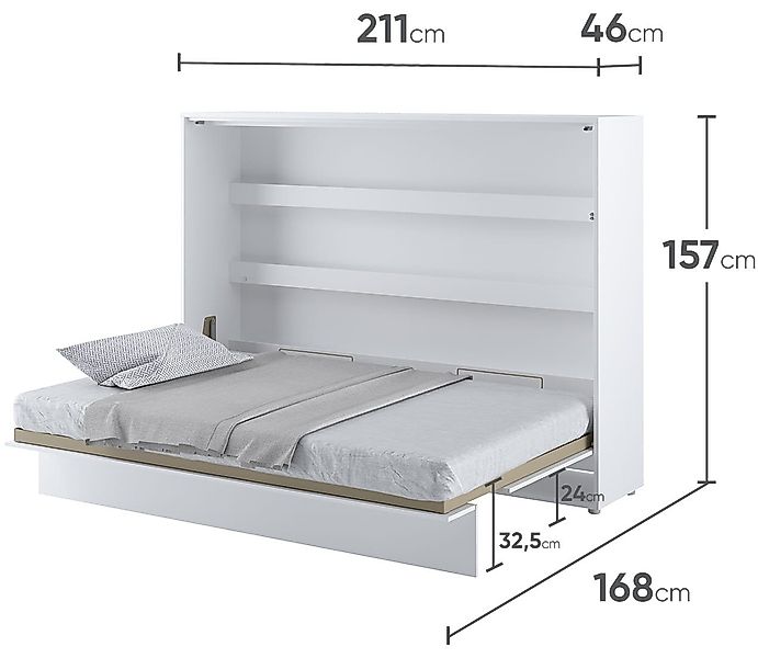 yourhouse24 Schrankbett Bed Concept BC-04 140x200 günstig online kaufen
