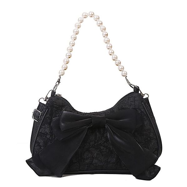 Coonoor Schultertasche Modische Perlen-Schultertasche, Vintage-Schleifen-Ha günstig online kaufen