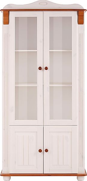 Home affaire Vitrine "Adele", 4-türig, Höhe 185 cm, mit Glaseinsätzen, aus günstig online kaufen