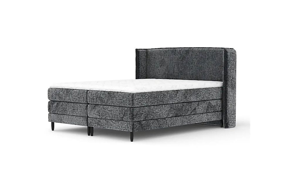 Boxspringbett   ¦ grau ¦ Maße (cm): B: 158 H: 117 Betten > Komfortbetten - günstig online kaufen