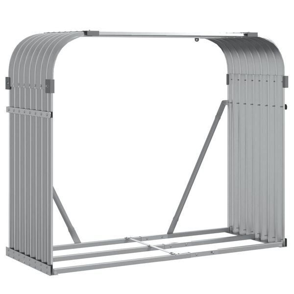vidaXL Kaminholzregal Kaminholzunterstand Hellgrau 120x45x100 cm günstig online kaufen