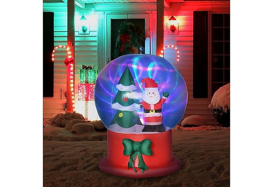 Outsunny Weihnachtsfigur Aufblasbare Weihnachtsdekoration 110 cm x 110 cm x günstig online kaufen