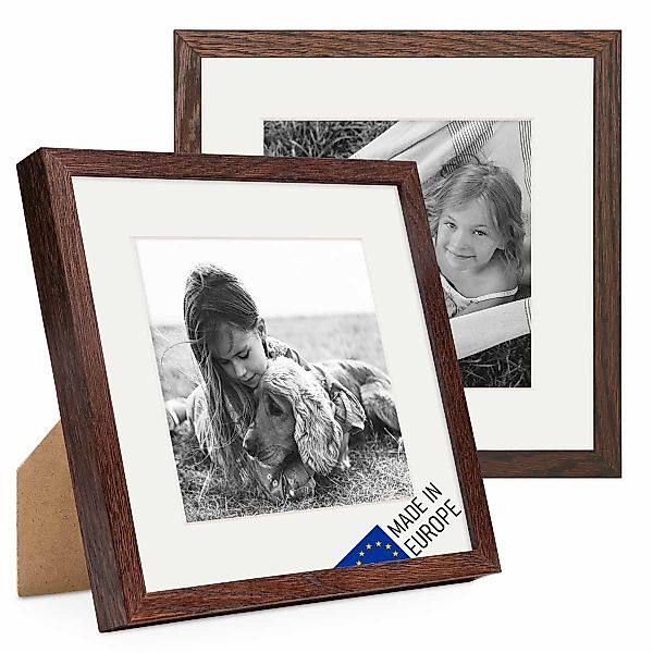 PHOTOLINI Bilderrahmen 2er Set Echtholz mit günstig online kaufen
