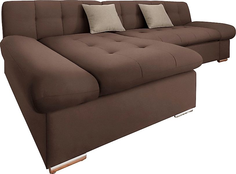 TRENDMANUFAKTUR Ecksofa "Reggae II, moderne Optik, Armteilverstellung, B/T günstig online kaufen