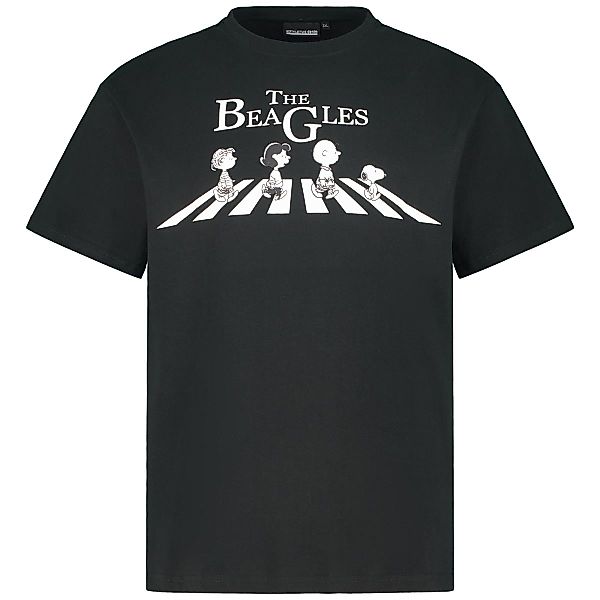 North T-Shirt mit "Peanuts" Motiv-Print Farbe schwarz Größe: 6XL günstig online kaufen