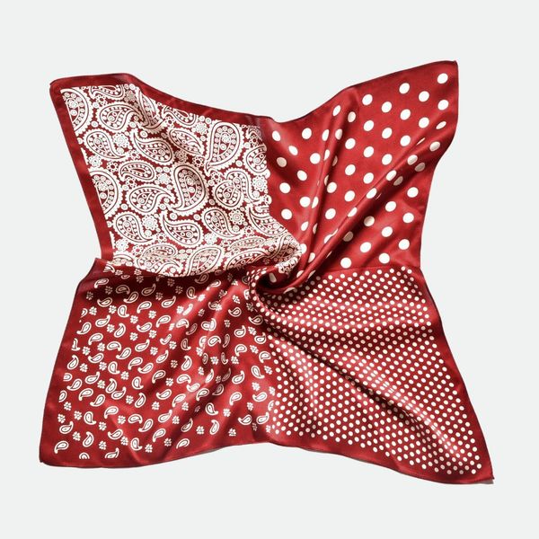 MayTree Seidentuch quadratisch, Punkte + Paisley günstig online kaufen