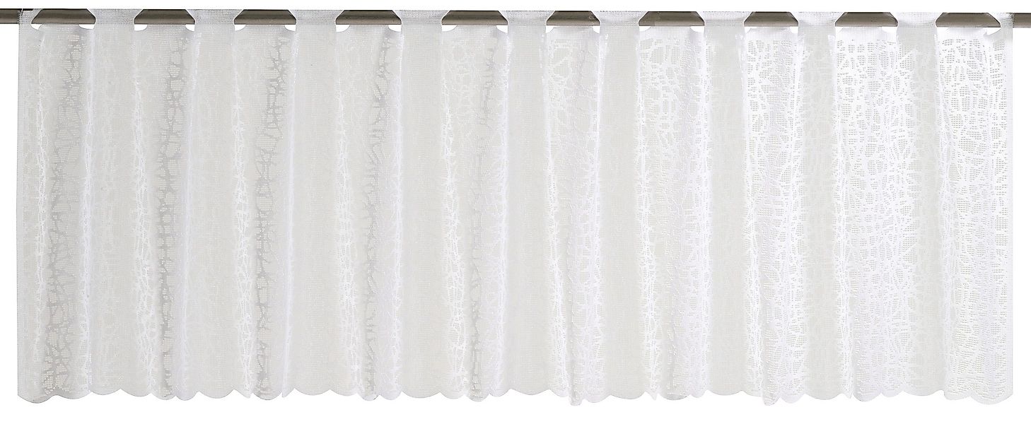 ELBERSDRUCKE Scheibengardine Bistrogardine Membran Stickerei weiß günstig online kaufen