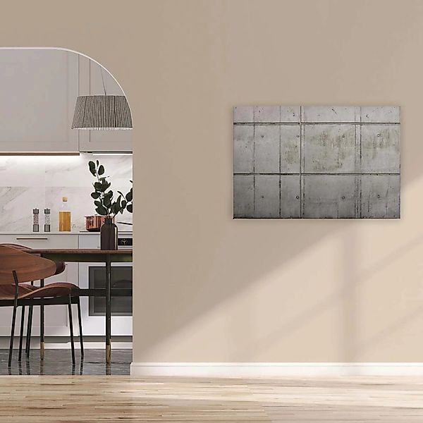 Bricoflor Betonwand Bild In 90 X 60 Cm Industrial Style Wandbild In Betonop günstig online kaufen