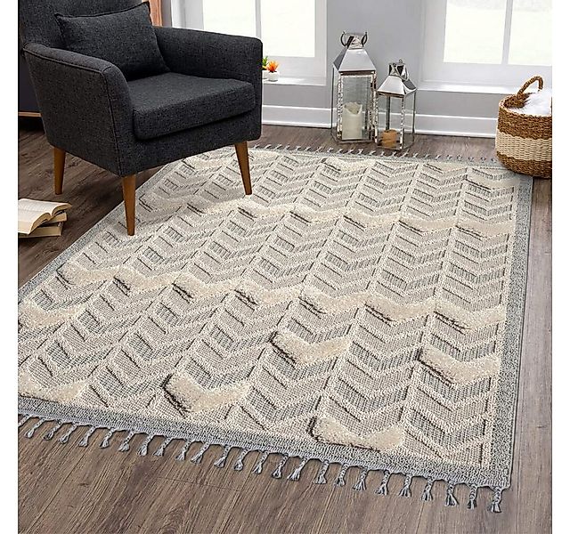 Carpet City Hochflor-Teppich VALENCIA 920, rechteckig, Höhe: 20 mm, Läufer, günstig online kaufen