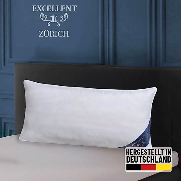 Excellent Federkopfkissen »Zürich, Kopfkissen in 40x80 und 80x80«, Füllung: günstig online kaufen