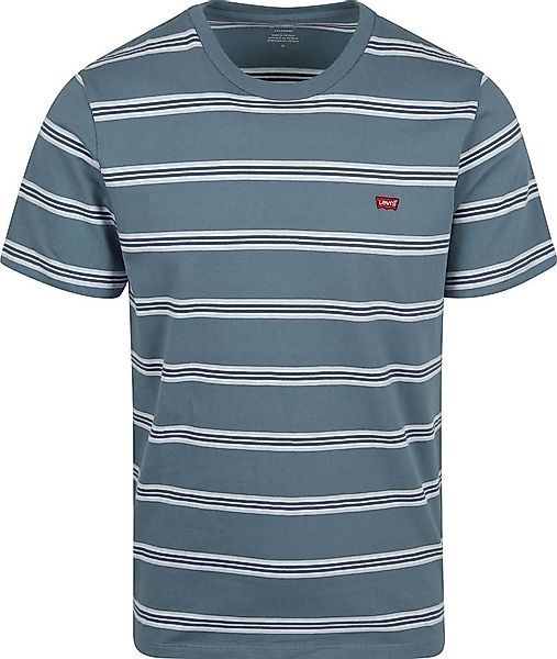 Levi's T-shirt Original Stripe Rowan Steam Blue - Größe L günstig online kaufen