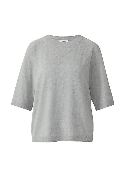 s.Oliver Kurzarmpullover Strickpullover Leichter Kurzarm-Strickpullover günstig online kaufen