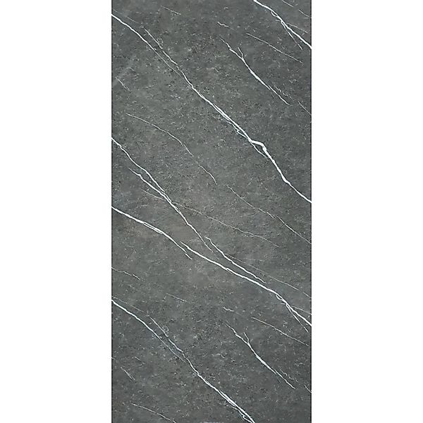 Aluverbund24 PVC Wandpaneele Duschrückwand Küchenrückwand Nero-Black in Mar günstig online kaufen