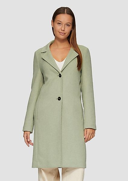 s.Oliver Funktionsmantel Outdoor-Mantel Weicher Wollmantel mit Reverskragen günstig online kaufen