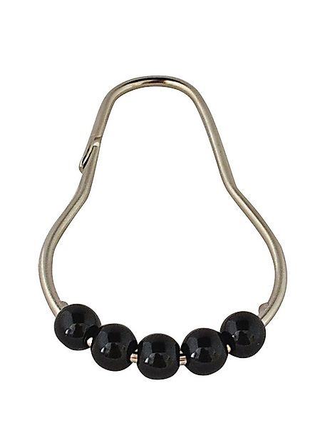 Ridder Duschvorhangringe Villach Chrom-schwarz günstig online kaufen