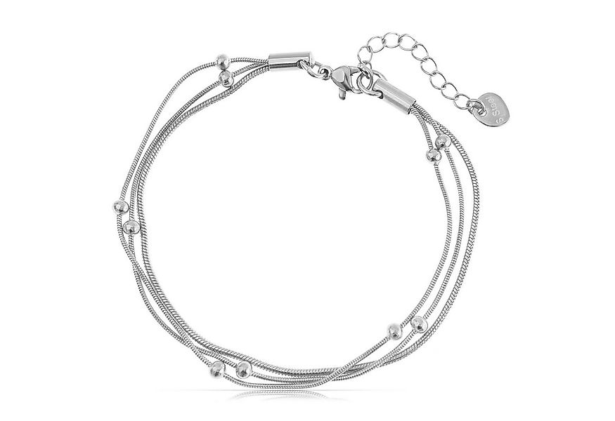 Made by Nami Edelstahlarmband Mehrreihig in Silber oder Gold aus Chirurgisc günstig online kaufen