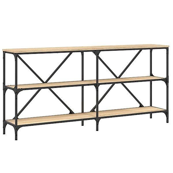 vidaXL Konsolentisch Sonoma-Eiche 160x30x75 cm Holzwerkstoff und Eisen günstig online kaufen