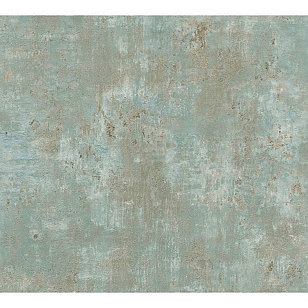 AS Creation Tapete Pop Up Panel Selbstklebend Rostoptik 250x52 cm Grün-Gold günstig online kaufen