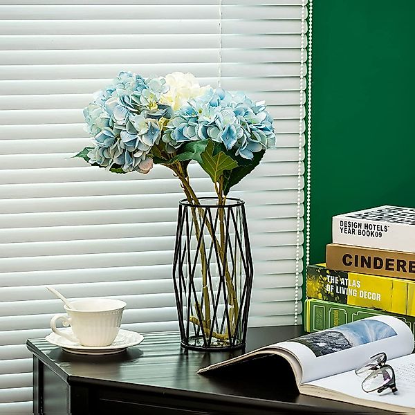 zggzerg Dekovase Dekovase Vase Für Pampasgras, Glas Roségold Vase Hochboden günstig online kaufen