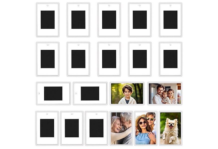 Kurtzy Einzelrahmen Acryl Kühlschrank Magnete für 7 x 4,5 cm Fotos (20er Pa günstig online kaufen