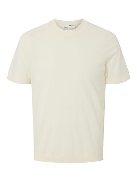 Selected Homme Herren Rundhals T-Shirt SLHTRAY SS KNIT MERINO CREW - Regula günstig online kaufen