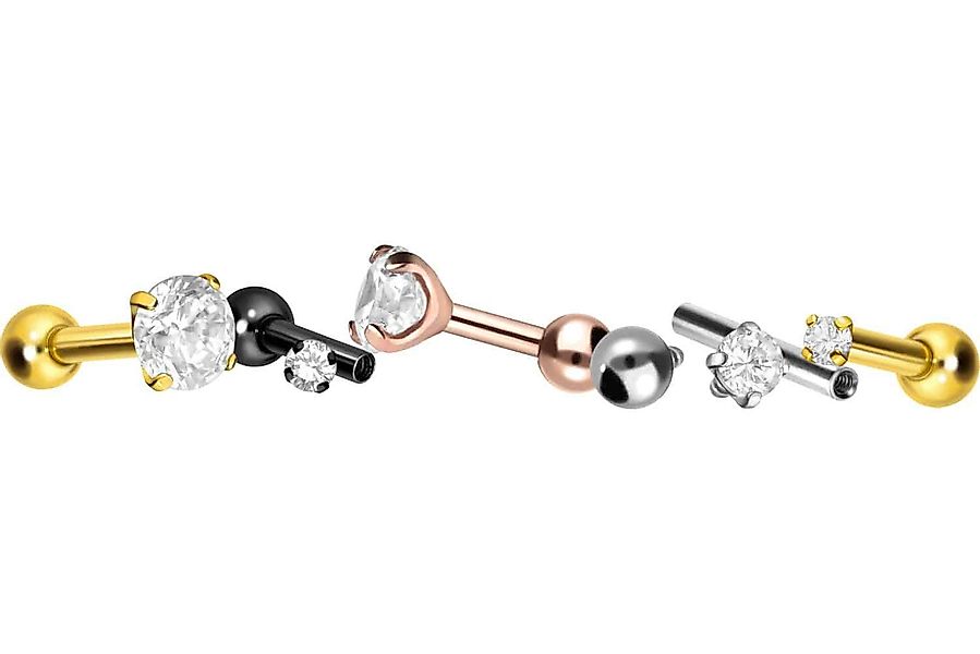 PIERCINGLINE Single-Ohrstecker Titan Ohrpiercing mit Innengewinde günstig online kaufen