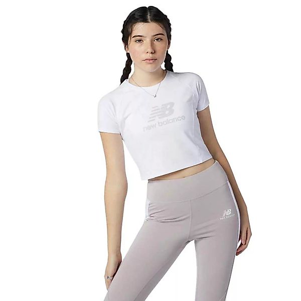 New Balance Athletics Podium Kurzarm T-shirt M White / Grey günstig online kaufen