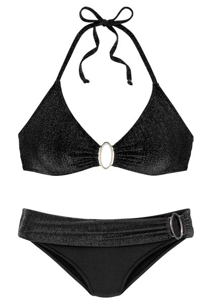 JETTE Triangel-Bikini mit edlen Zierringen günstig online kaufen