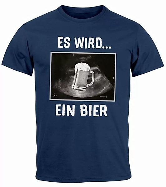 MoonWorks Print-Shirt Herren T-Shirt Männer Bier Alkohol Spruch Partyshirt günstig online kaufen
