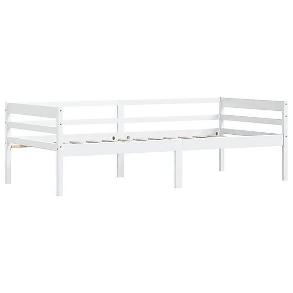 vidaXL Bett Massivholzbett Weiß Kiefer 90x200 cm günstig online kaufen