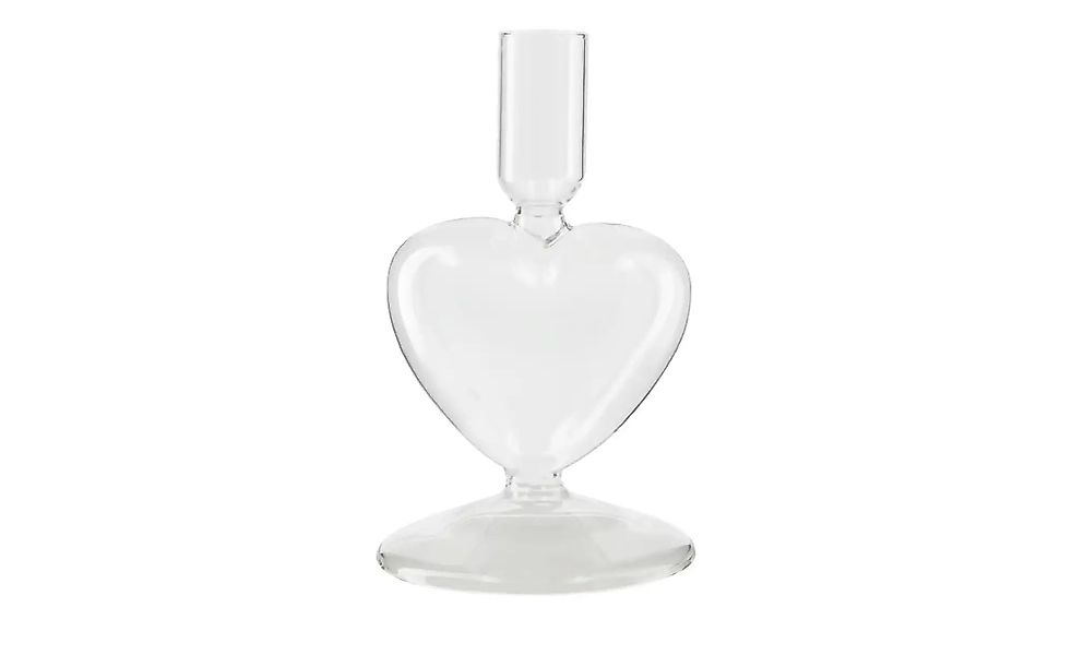 HOME STORY Kerzenständer   ¦ transparent/klar ¦ Glas ¦ Maße (cm): H: 16  Ø: günstig online kaufen